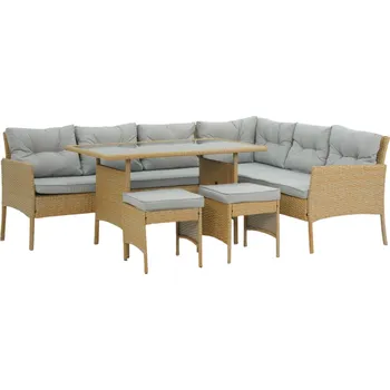 Zahradní sestava Sada zahradního nábytku BERNO hnědo-šedá