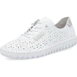 DÁMSKÉ POLOBOTKY RIEKER M2354-80 BÍLÁ Barva: BÍLÁ, Velikost: 39