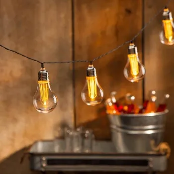 Venkovní osvětlení Solární LED světelný řetěz Hemma 3,8 m teplá bílá