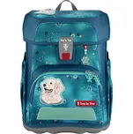 Školní aktovka CLOUD pro prvňáčky - 5dílný set, Step by Step DOG BASTY, certifikát AGR