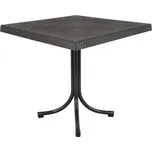 Zahradní odkládací stolek NELIE 80x73 cm hnědý