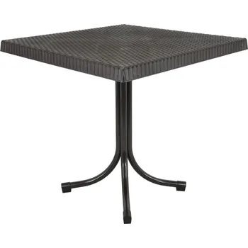 Konferenční stolek Zahradní odkládací stolek NELIE 80x73 cm hnědý