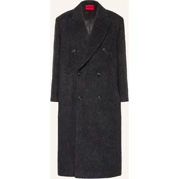 Pánský kabát Hugo Pánský Vlněný Kabát Manus, černá, 50