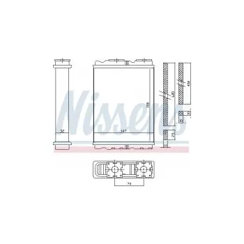 Motor automobilu Výměník tepla NISSENS 72050