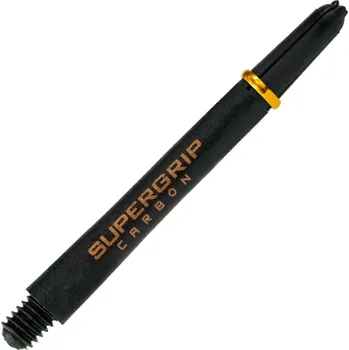 Násadky na šipky Harrows Supergrip Carbon středné, zlatý prsten