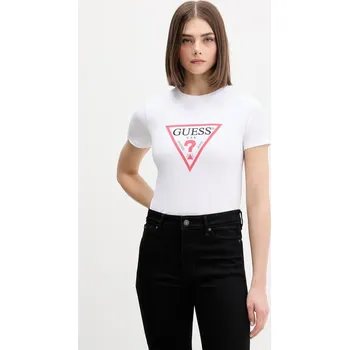Dámské tričko Guess Jeans basic tričko ženské W4YI04.J1314 bílá 00X, vel. XL