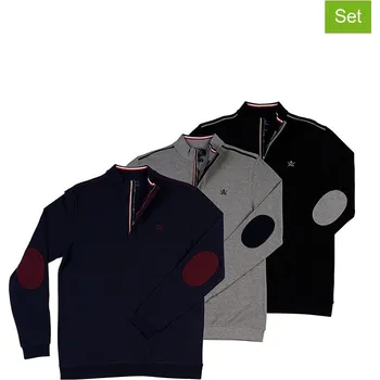 Pánský svetr Svetr The Time of Bocha Dunkelblau/ Schwarz/ Grau 236139 M