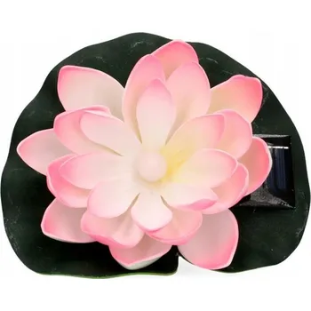 Stojací lampa Solární LED lampa PEACE 6 cm RGB světlo růžová