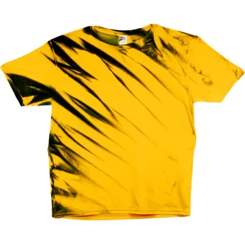 Pánské tričko Tričko unisex The Mountain graffiti design Eclipse - žluté-černé, 3XL