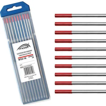 Stavební hořák Wolframová elektroda 3,2 x 175 mm thoriová WT20 TIG MOST červená
