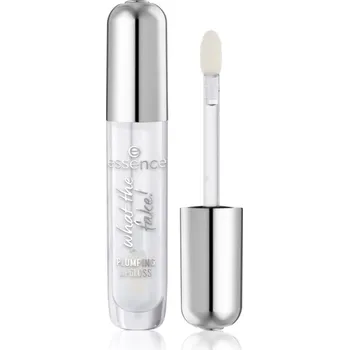 Přípravek na rty essence WHAT THE FAKE! lesk na rty pro větší objem odstín 100 Sheer Genius 4 ml