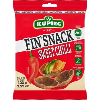 Chips KUPIEC Žitné snacky s příchutí sladké chilli Expirace 01.2026