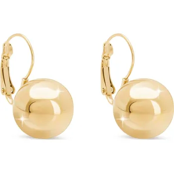 Náušnice Biju Pozlacené náušnice 14K z chirurgické oceli, visací kuličky 1003266
