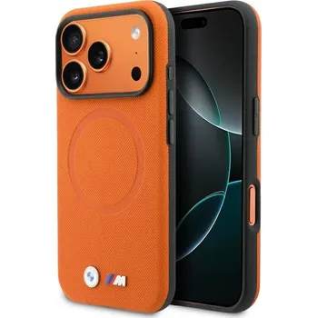 Náhradní kryt pro mobilní telefon Kryt Bmw Case iPhone 17 Pro with MagSafe Bmhmp17L25Pfwsmo (Pu Fw Metal Logo) Orange
