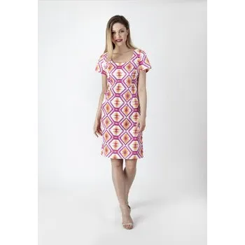 Dámské šaty Perso Letní šaty RBE220015F Růžová Slim Fit S