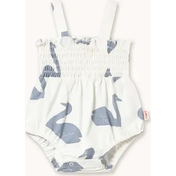 Kojenecký body Bavlněné kojenecké body Tinycottons BIG SWANS KNITTED BODY SS26.004 bílá 00X, vel. 86