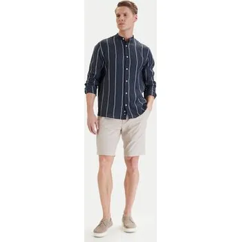 Bugatti Košile 9550-78954C Tmavomodrá Casual Fit 3XL