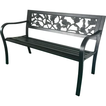 Zahradní lavice Zahradní lavička DESSIE 125 cm černá