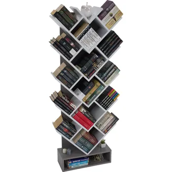 Obývací pokoj Tempo Kondela Regál, šedá / bílá, VEVEY