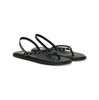 Dámské sandále Sandály Tommy Jeans Tjw Casual Rope Sandal EN0EN02951 Černá 36