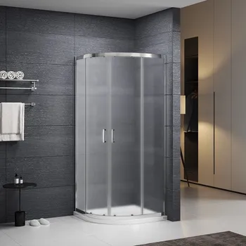 ROTH Čtvrtkruhový sprchový kout Bergamo, 90 × 90 × 190 cm, R550, tloušťka: 5 mm, matné sklo&nbsp;4220008