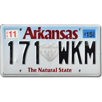 Plechová cedule Americká SPZ Arkansas Diamond