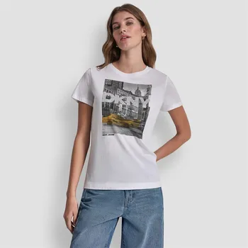 Oblečení a móda Tričko DKNY Whie 1591546 12 (M)