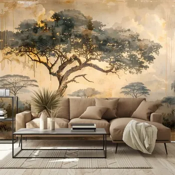 Tapeta Dovido Tapeta africká savana v teplých tónech