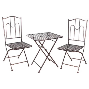 Zahradní sestava Sada zahradního nábytku Kisso antický bronz