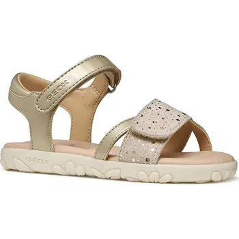 Dívčí sandály Dětské sandály Geox SANDAL HAITI J658ZC.0NF07.28.31 zlatá 10Y, EUR 29