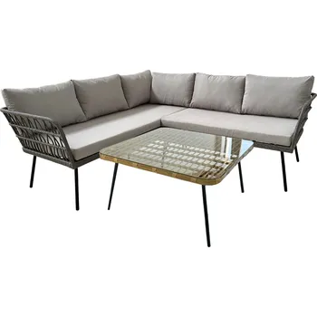 Zahradní sestava Sada zahradního nábytku SANSA šedá