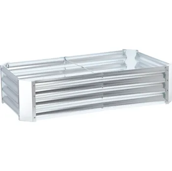 Vyvýšený záhon Vyvýšený záhon CYNK 240 cm stříbrný