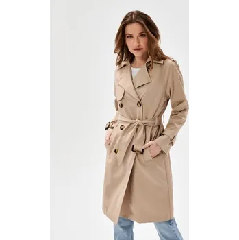 Dámský kabát Sinsay - Dlouhý kabát - béžová - 370HC-08X - 370HC-08X-M