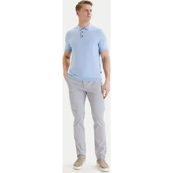 Pánské oblečení Bugatti Polokošile 7100-75522C Modrá Regular Fit 3XL