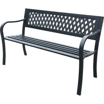 Zahradní lavice Zahradní lavička BELLAMY 125 cm černá