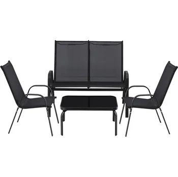 Zahradní sestava Set zahradního nábytku Gota černý