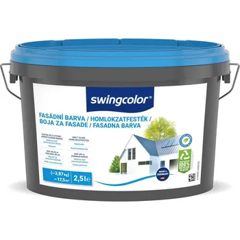 barva na zeď Swingcolor Fasádní barva, bílá, 2,5 l 6226.U02,5.0000