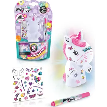 Dětské zboží Style4Ever Mini Deco svítící figurka jednorožec růžový