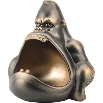 Dekorační mísa KING APE 25 CM bronzová