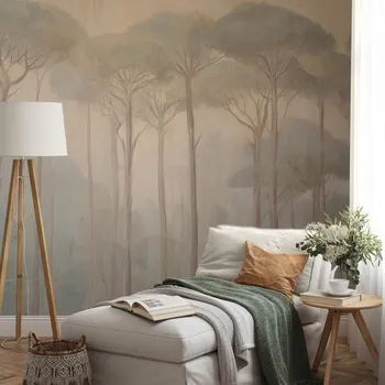 Tapeta Dovido Samolepící tapeta zamlžený lesní klid