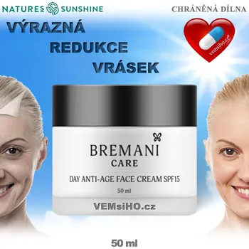 ❤️ Nature’s Sunshine Denní pleťový krém proti vráskám Spf15 40+ | AKCE:   - 5 % až - 13 % SLEVA ❤️ 50 ml ❤️ BREMANI CARE - Natures Sunshine ❤️ VEMsiHO.cz - CHRÁNĚNÁ DÍLNA ❤️