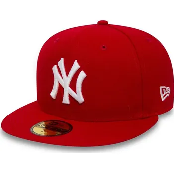 Kšiltovka kšiltovka NEW ERA 5950 MLB Basic NEYYAN Scarlet/White L velikost kšiltovek 8