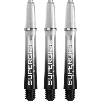 Násadky na šipky Harrows Supergrip Fusion černé, clear, krátké