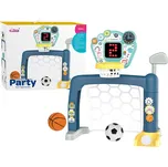 Dětská sada sportovních her 3v1 golf, fotbal a basketbal