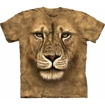 Pánské tričko Tričko unisex The Mountain Lion Warrior (lev) - béžové, 3XL