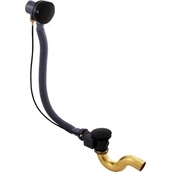 Sifon Rav slezák Vanový automat černá matná plast MD0588CMAT