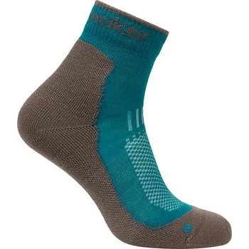 Dámské oblečení Dámské merino ponožky ICEBREAKER Wmns Mer Hike+ Light Mini, Tidal Teal/Porcini velikost: 41-43 (L)