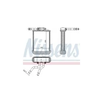 Motor automobilu Výměník tepla NISSENS 72045