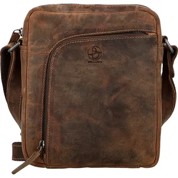 Pánská kožená crossbody taška hnědá - Bellugio Seth hnědá