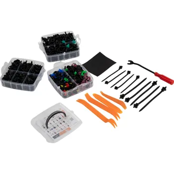 Nářadí pro automobil Bitmat Sada 725 ks upevňovacích prvků a nářadí pro čalounění automobilů